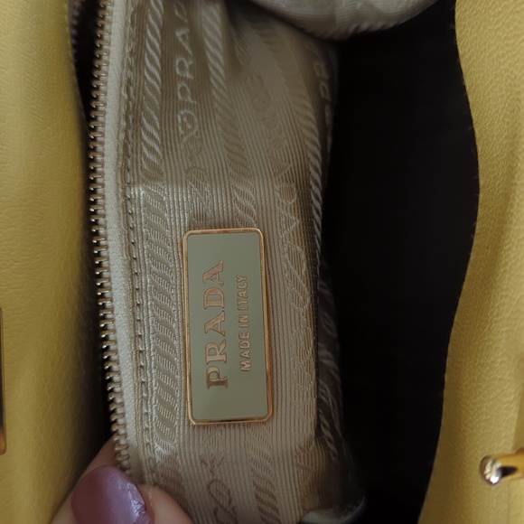 Prada Madras Cerneria yellow handbag - Picture 11 of 14